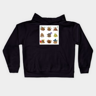 Cute Poop Emojis for Boys Kids Hoodie